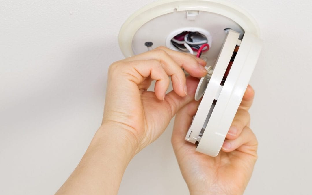 fire safety in the home includes change smoke detector batteries